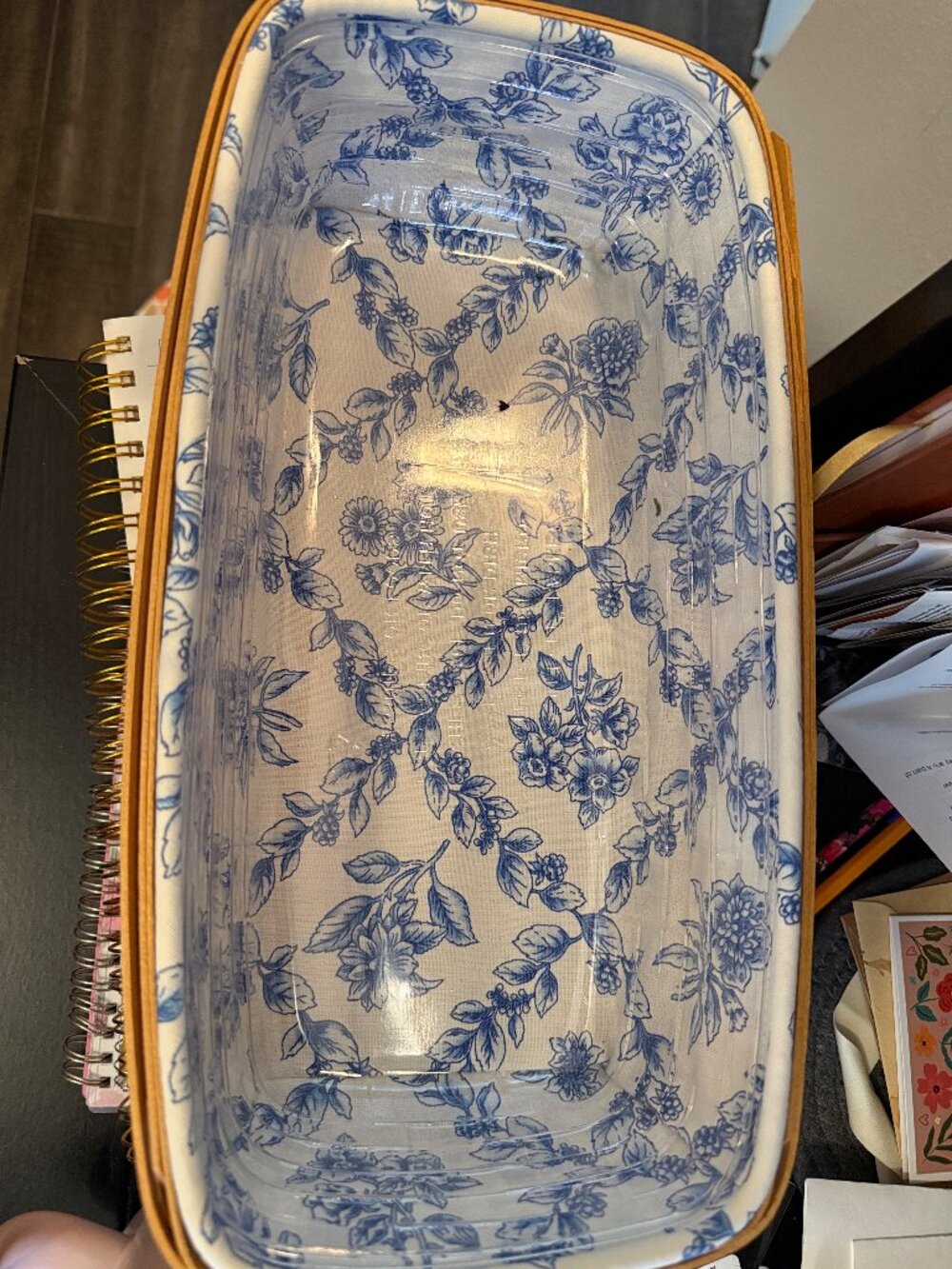 Vintage 2000 Longaberger Bread Basket Set with Liner & Protector - Picture 2 of 5